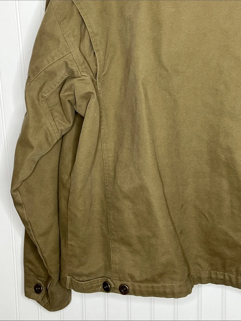 Columbia River Lodge Men's Light Brown Canvas Zip Jacket